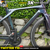  XE ĐẠP ĐUA TWITTER T10 PRO [2026] FULL CARBON, 2 MÓN SHIMANO 105 CAO CẤP 
