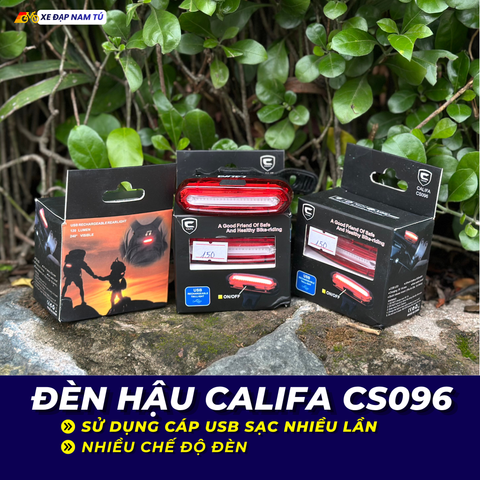  ĐÈN HẬU XE ĐẠP CALIFA CS096 THIẾT KẾ TIỆN LỢI PHÙ HỢP MỌI LOẠI XE 