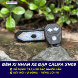  ĐÈN XI NHAN XE ĐẠP CALIFA XN09 TÍCH HỢP ĐÈN XI NHAN, AN TOÀN KHI CHUYỂN HƯỚNG TRÊN ĐƯỜNG 