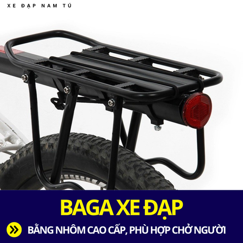  BAGA XE ĐẠP NHÔM CAO CẤP, CHỞ ĐƯỢC NGƯỜI, DỄ DÀNG LẮP ĐẶT 