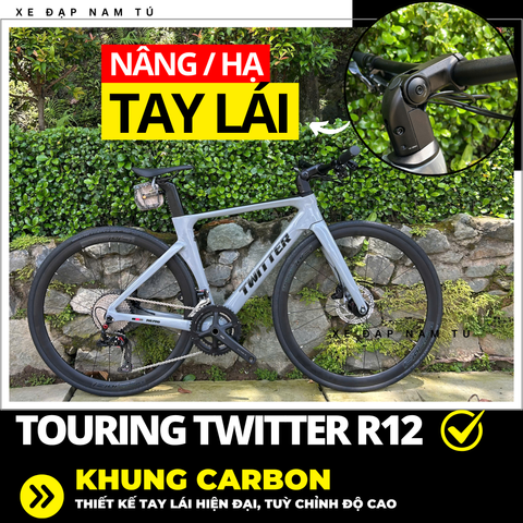  XE ĐẠP TOURING TWITTER R5, R10, R12 [2025] THIẾT KẾ NÂNG HẠ TAY LÁI THÔNG MINH 