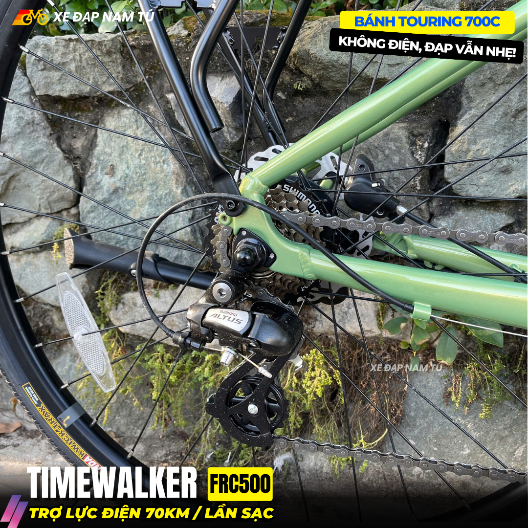  Xe Đạp Touring Trợ Lực Điện TimeWalker FRC500 - Phong Cách Gọn Nhẹ Thể Thao 