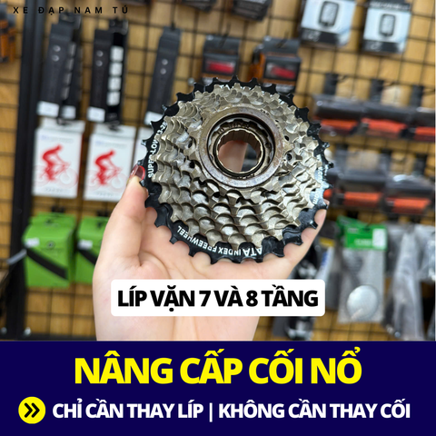  LÍP VẶN XE ĐẠP – NÂNG CẤP CỐI NỔ LỚN, TIỆN LỢI VÀ TIẾT KIỆM (7/8/9 LÍP) 