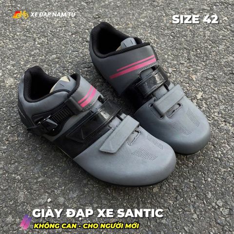  GIÀY ĐẠP XE SANTIC (KHÔNG CAN) CHO NGƯỜI MỚI, SIZE 42 