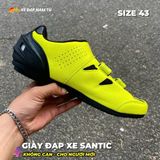  GIÀY ĐẠP XE SANTIC (KHÔNG CAN) CHO NGƯỜI MỚI, MÀU XANH, SIZE 43 