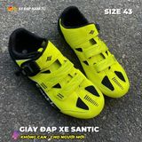  GIÀY ĐẠP XE SANTIC (KHÔNG CAN) CHO NGƯỜI MỚI, MÀU XANH, SIZE 43 
