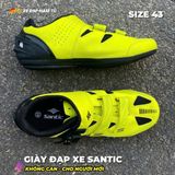  GIÀY ĐẠP XE SANTIC (KHÔNG CAN) CHO NGƯỜI MỚI, MÀU XANH, SIZE 43 