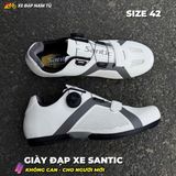  GIÀY ĐẠP XE SANTIC (KHÔNG CAN) CHO NGƯỜI MỚI, MÀU TRẮNG, SIZE 42 