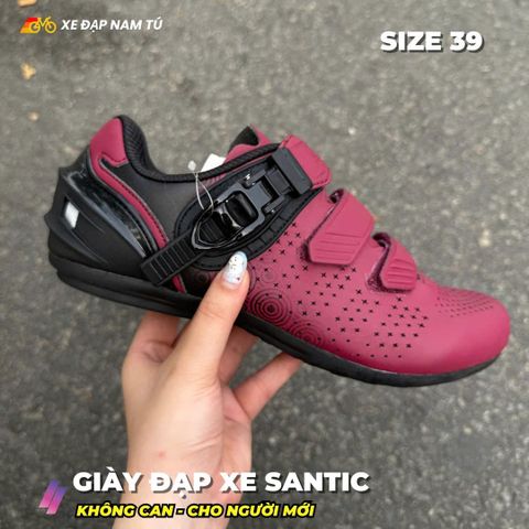  GIÀY ĐẠP XE SANTIC (KHÔNG CAN) CHO NGƯỜI MỚI, SIZE 39 