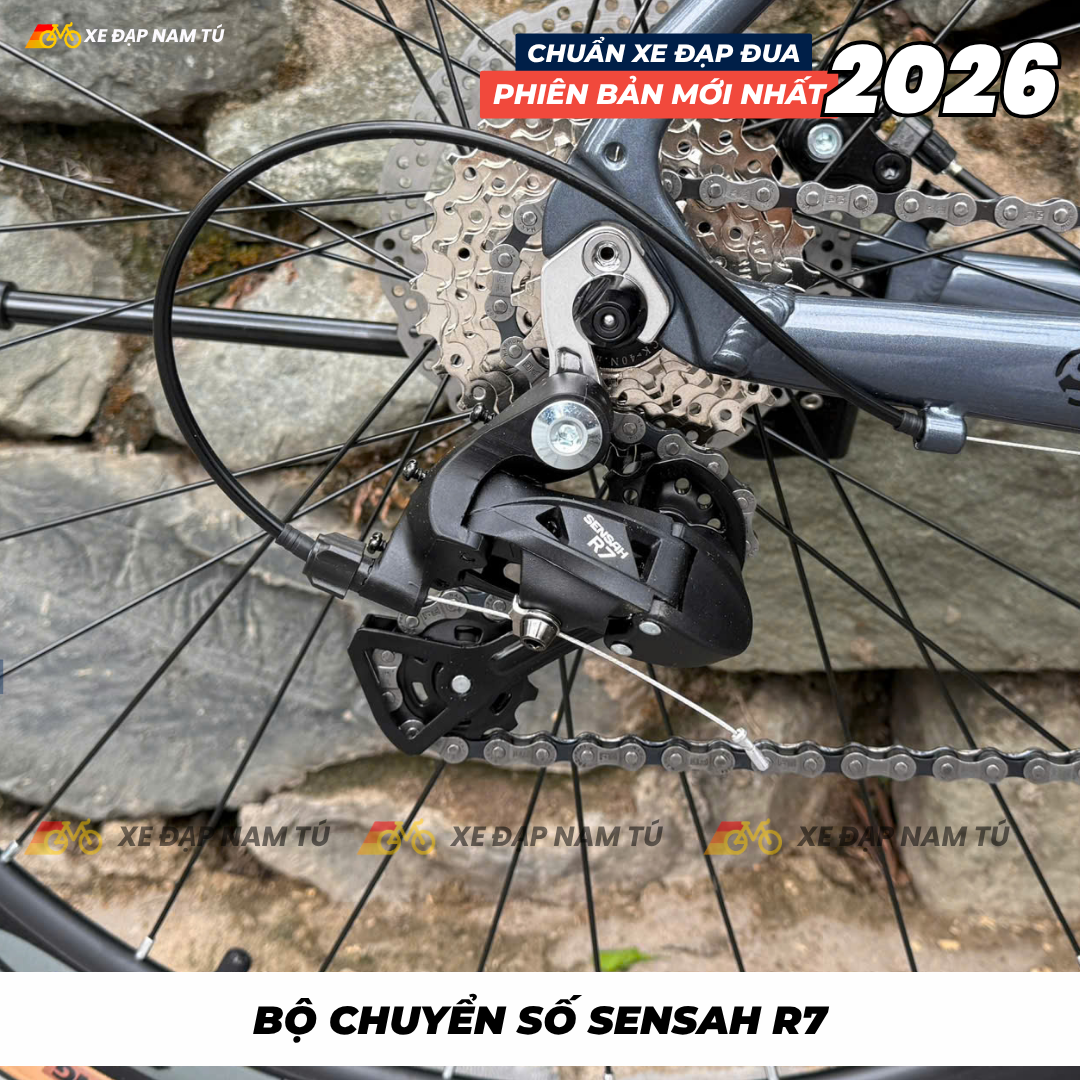  XE ĐẠP ĐUA MILESCO EXS [GEN 5] MỚI NHẤT 2026, KHUNG NHÔM, TAY ĐỀ LẮC, CỐI NỔ LỚN 