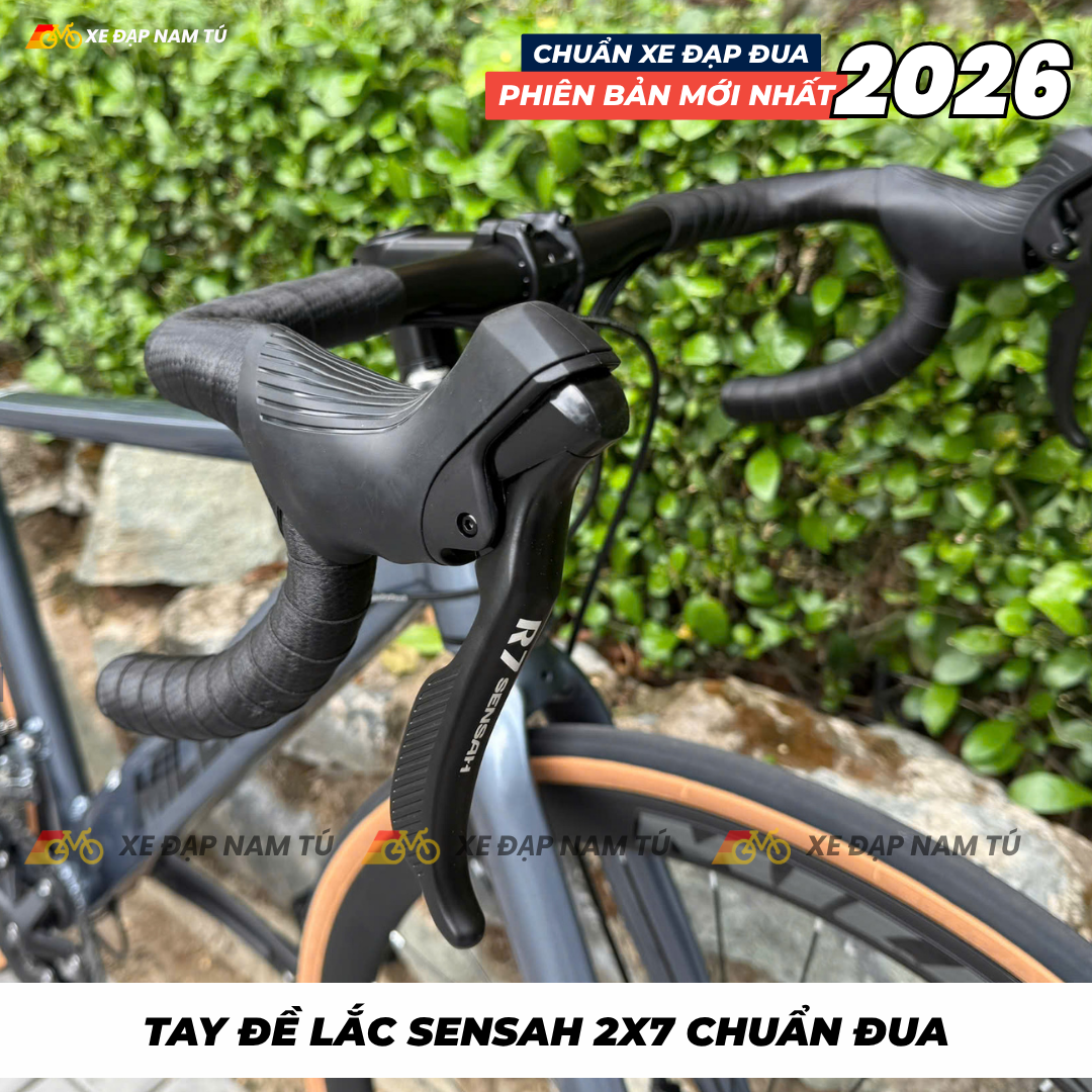  XE ĐẠP ĐUA MILESCO EXS [GEN 5] MỚI NHẤT 2026, KHUNG NHÔM, TAY ĐỀ LẮC, CỐI NỔ LỚN 