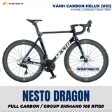 Xe Đạp Đua Nesto Dragon – Full Carbon, Group Shimano 105 R7120, Phanh Dầu Thủy Lực 