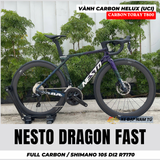  Xe Đạp Đua Nesto Dragon FAST – Full Carbon, Group Điện Shimano 105 Di2 R7170, Phanh Dầu Thủy Lực 
