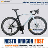  Xe Đạp Đua Nesto Dragon FAST – Full Carbon, Group Điện Shimano 105 Di2 R7170, Phanh Dầu Thủy Lực 