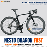  Xe Đạp Đua Nesto Dragon FAST – Full Carbon, Group Điện Shimano 105 Di2 R7170, Phanh Dầu Thủy Lực 