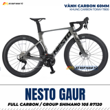  Xe Đạp Đua Nesto Gaur – Full Carbon, Group Shimano 105 R7120, Phanh Dầu Thủy Lực 
