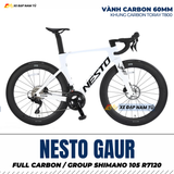  Xe Đạp Đua Nesto Gaur – Full Carbon, Group Shimano 105 R7120, Phanh Dầu Thủy Lực 