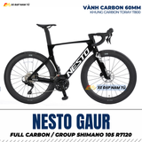  Xe Đạp Đua Nesto Gaur – Full Carbon, Group Shimano 105 R7120, Phanh Dầu Thủy Lực 