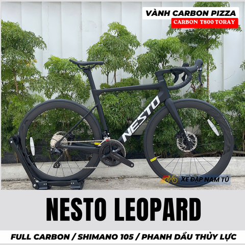  Xe Đạp Đua Nesto LEOPARD– Full Carbon, Group Shimano 105 R7120, Phanh Dầu Thủy Lực 
