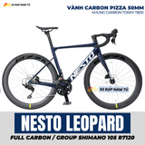  Xe Đạp Đua Nesto LEOPARD– Full Carbon, Group Shimano 105 R7120, Phanh Dầu Thủy Lực 