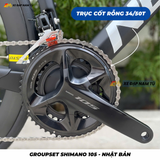  Xe Đạp Đua Nesto LEOPARD– Full Carbon, Group Shimano 105 R7120, Phanh Dầu Thủy Lực 