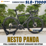  Xe Đạp Đua Nesto PANDA– Carbon Toray T1000, Group Shimano 105 R7120, Phanh Dầu Thủy Lực 