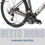  Xe Đạp Đua Nesto RHINO – Carbon Toray T800, Group Shimano 105 R7120, Phanh Dầu Thủy Lực 