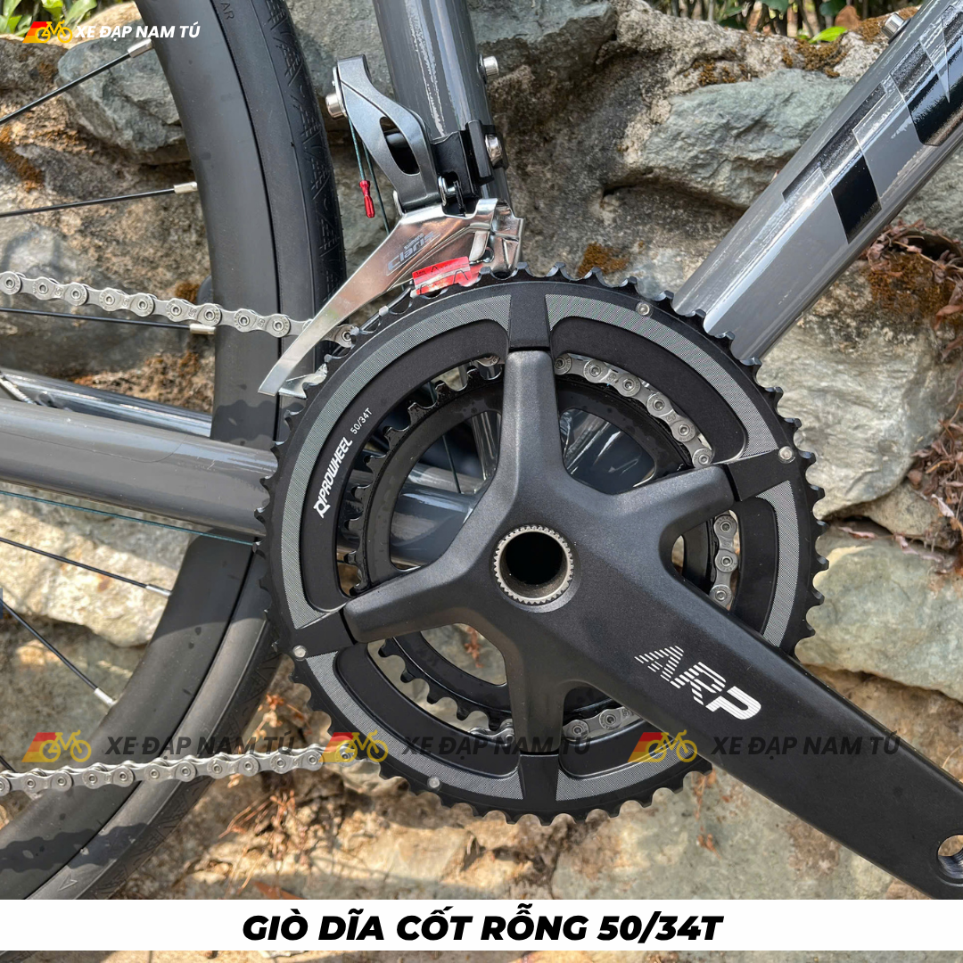  Xe Đạp Đua Twitter Smile 2026, Khung Nhôm Siêu Nhẹ, Group Shimano Claris Nhật Bản, Cối Nổ Lớn 