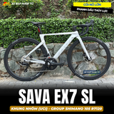  XE ĐẠP ĐUA SAVA EX7 SL - GROUP SHIMANO 105 R7120, PHANH DẦU THỦY LỰC 