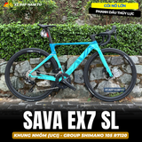  XE ĐẠP ĐUA SAVA EX7 SL - GROUP SHIMANO 105 R7120, PHANH DẦU THỦY LỰC 
