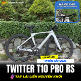  XE ĐẠP TWITTER T10 PRO RS HYBRID [2026] TAY LÁI CARBON NGUYÊN KHỐI, PHANH DẦU THỦY LỰC RETROSPEC 