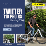  XE ĐẠP TWITTER T10 PRO RS HYBRID [2026] TAY LÁI CARBON NGUYÊN KHỐI 