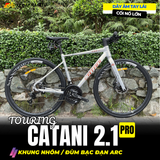  XE ĐẠP TOURING CATANI 2.1PRO [2026] DÂY ÂM TAY LÁI, CỐI NỔ, KHUNG NHÔM, BỘ CHUYỂN ĐỘNG SHIMANO 21 CẤP 