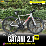  XE ĐẠP TOURING CATANI 2.1PRO [2026] DÂY ÂM TAY LÁI, CỐI NỔ, KHUNG NHÔM, BỘ CHUYỂN ĐỘNG SHIMANO 21 CẤP 