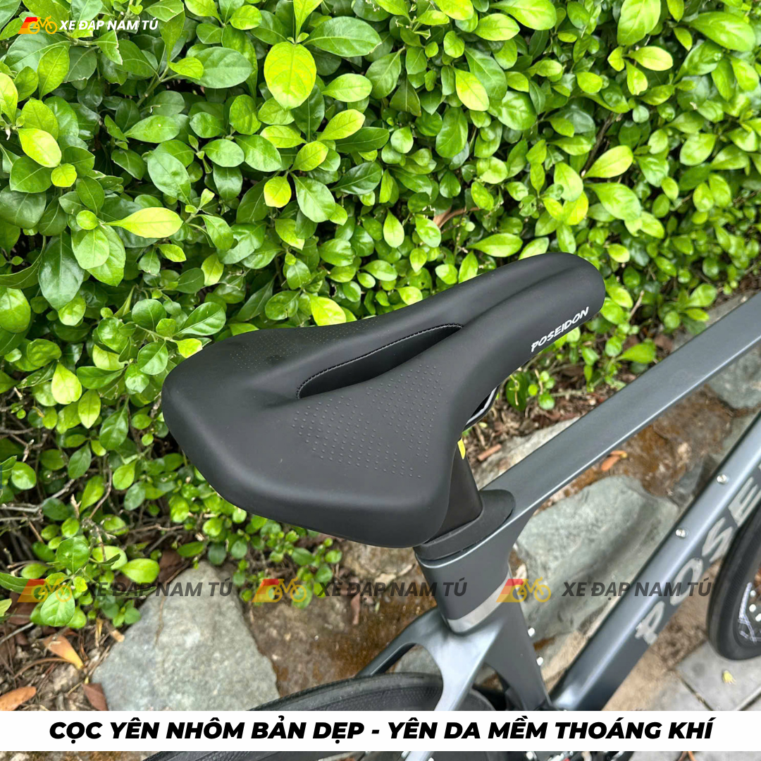  XE ĐẠP TOURING POSEIDON PS700, KHUNG MAGIE ĐÚC NGUYÊN KHỐI, GROUP SHIMANO CLARIS NHẬT BẢN, PHANH DẦU, CỐI NỔ LỚN 