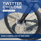  Xe Đạp Đua Twitter Cyclone Full Carbon, Group Điện Wheel Top Vân Carbon 3K Cao Cấp 2026 