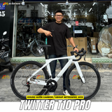  XE ĐẠP ĐUA TWITTER T10 [2026] KHUNG CARBON, GROUP RETROSPEC 2X12, VÀNH NHÔM 