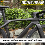 XE ĐẠP ĐUA TWITTER T10 [2026] KHUNG CARBON, GROUP RETROSPEC 2X12, VÀNH NHÔM 