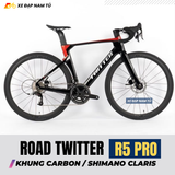  Xe đạp đua Twitter R5 Pro 2026, Khung carbon, Group Shimano Claris 2x8 
