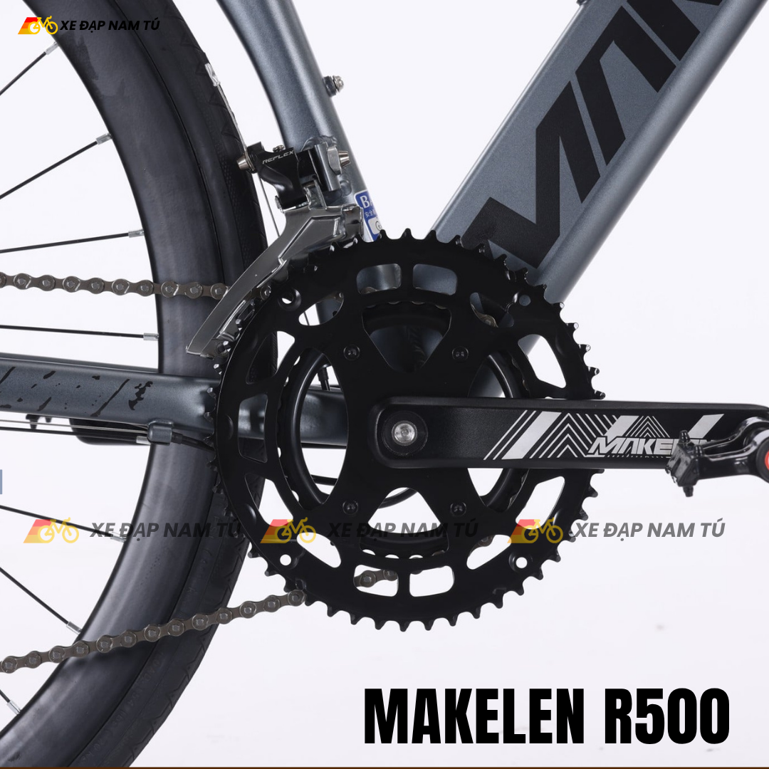  Xe Đạp Đua Makelen R500, Khung Sườn Nhôm, Tay Đề Lắc Chuẩn Xe Đua 