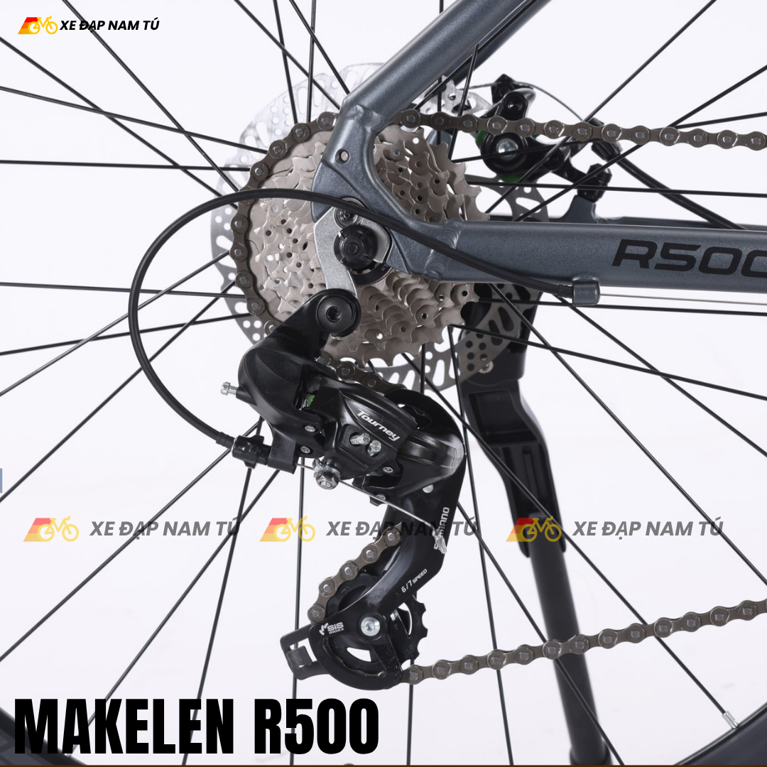  Xe Đạp Đua Makelen R500, Khung Sườn Nhôm, Tay Đề Lắc Chuẩn Xe Đua 