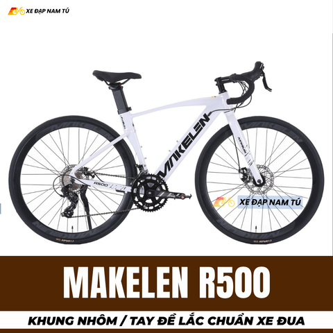 Xe Đạp Đua Makelen R500, Khung Sườn Nhôm, Tay Đề Lắc Chuẩn Xe Đua 