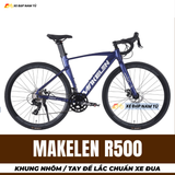  Xe Đạp Đua Makelen R500, Khung Sườn Nhôm, Tay Đề Lắc Chuẩn Xe Đua 