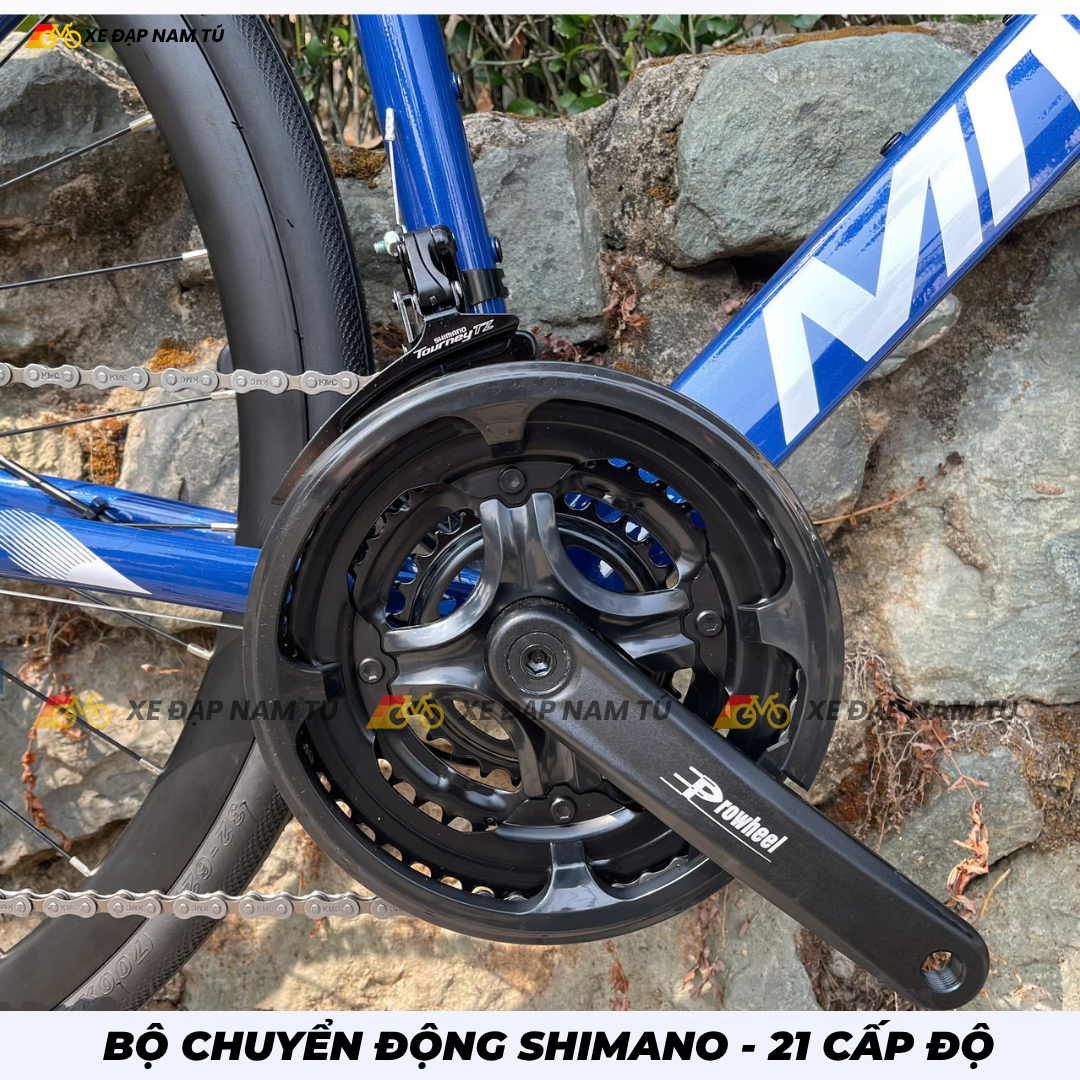  XE ĐẠP TOURING MAKELEN C200 PRO [2026] DÂY ÂM TAY LÁI, KHUNG NHÔM, BỘ CHUYỂN ĐỘNG SHIMANO 21 CẤP 