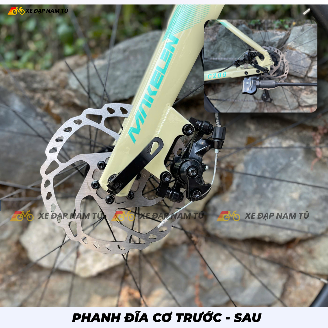  XE ĐẠP TOURING MAKELEN C200 PRO [2026] DÂY ÂM TAY LÁI, KHUNG NHÔM, BỘ CHUYỂN ĐỘNG SHIMANO 21 CẤP 