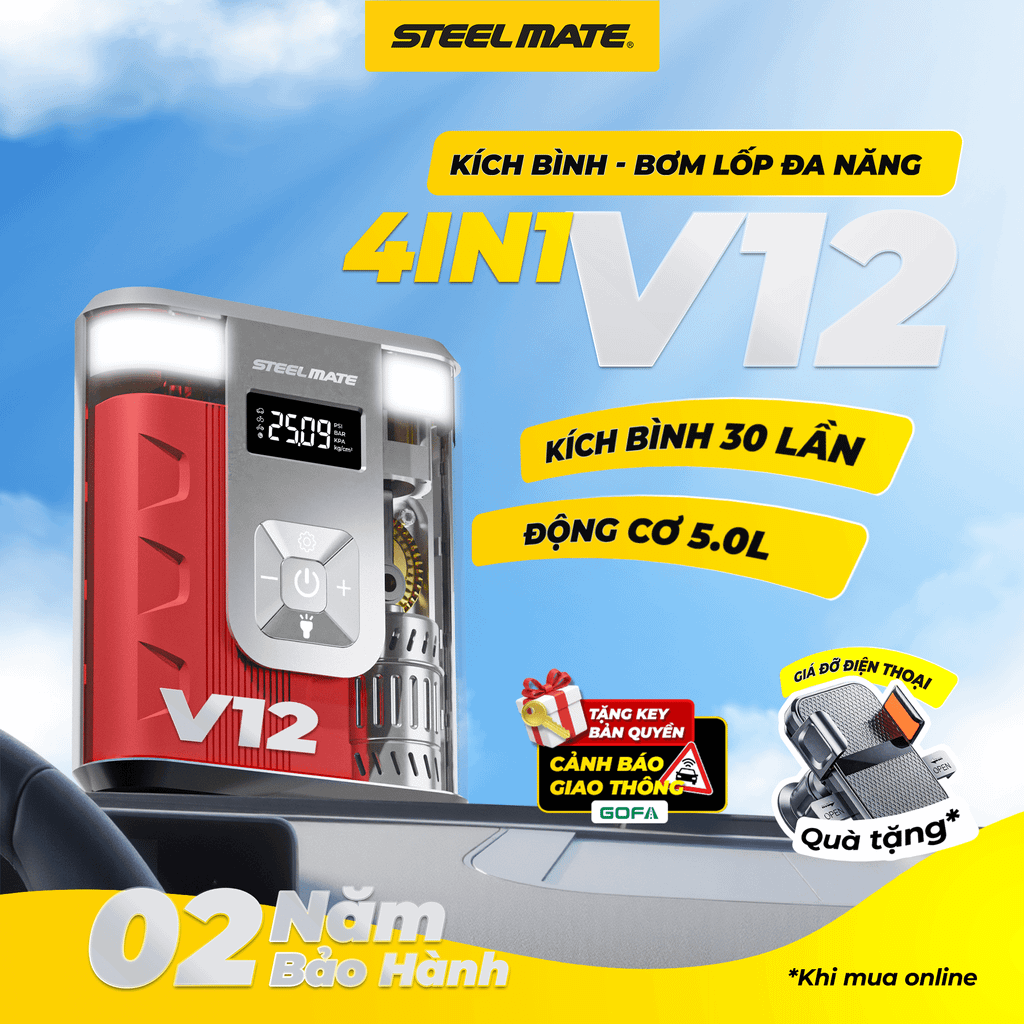 Kích bình đa năng V12