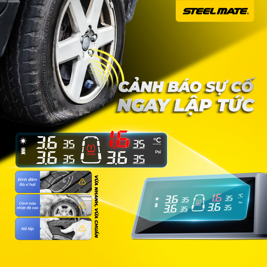 [New] Cảm biến áp suất lốp ô tô van ngoài TP-S20 PRO