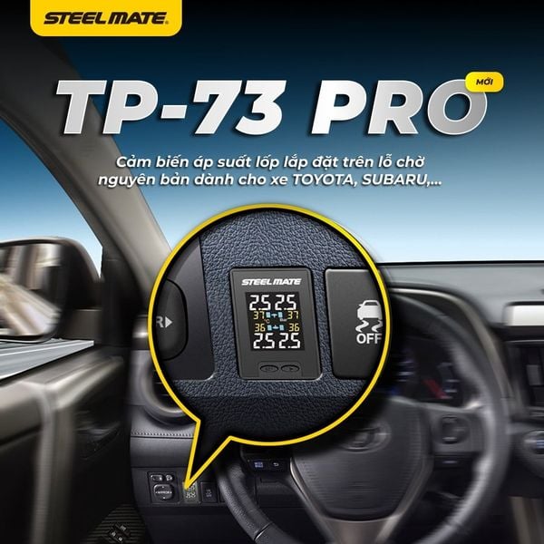 Cảm biến áp suất lốp TPMS lỗ chờ van trong TP 73 PRO