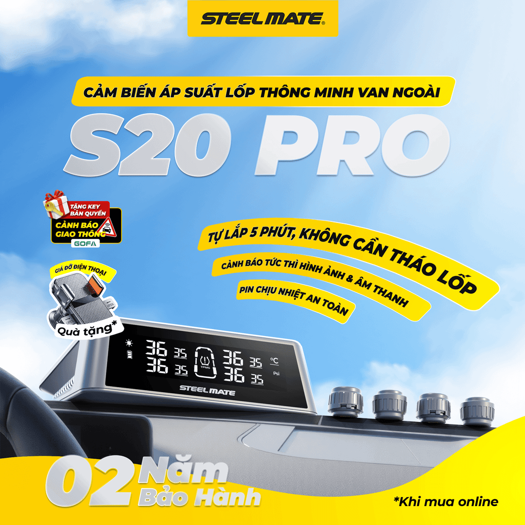 [New] Cảm biến áp suất lốp ô tô van ngoài TP-S20 PRO