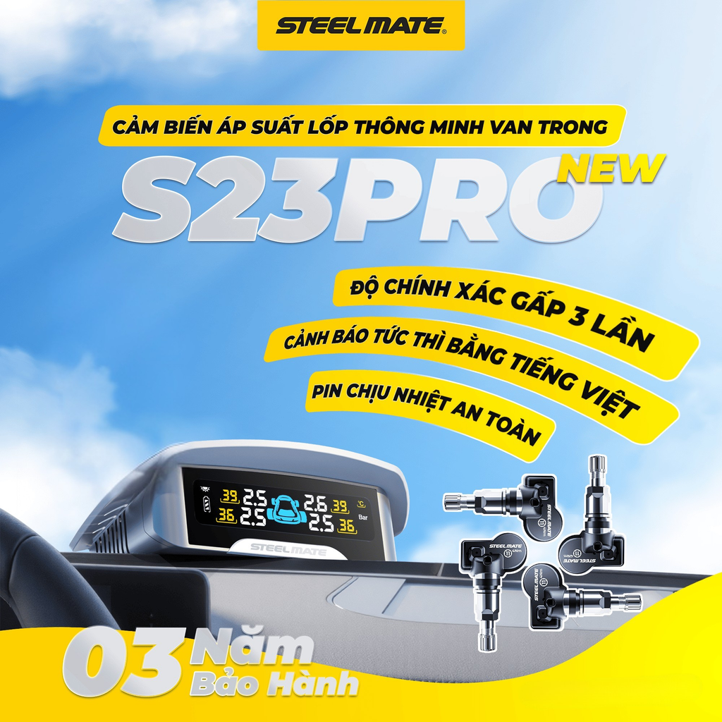 Cảm biến áp suất lốp van trong TP S23 PRO